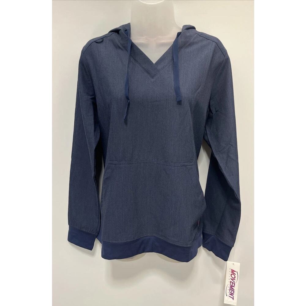 Movement Butter Soft Scrubs Hoodie Indigo Heather Size Medium